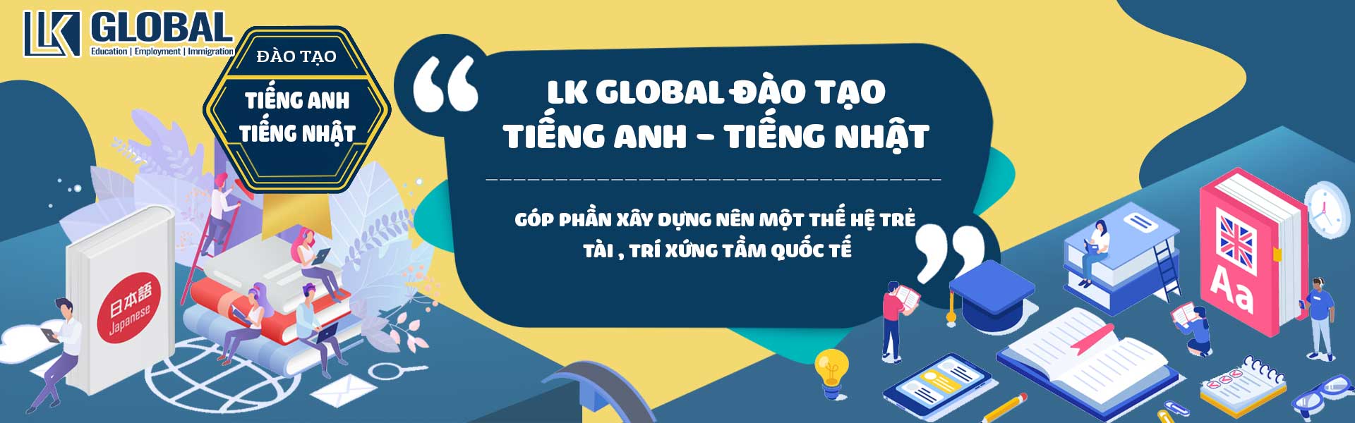 Đào tạo tiếng Anh - tiếng Nhật